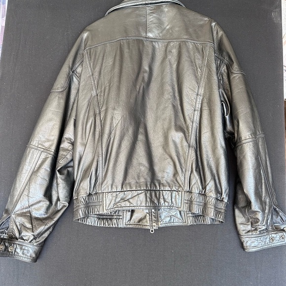 Black Leather Jacket for Men - Picture 4 of 9